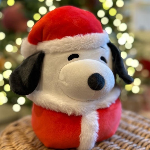 Peanuts Snoopy Squishmallow plush doll Christmas Holiday Santa 2023 11" - Picture 6 of 9